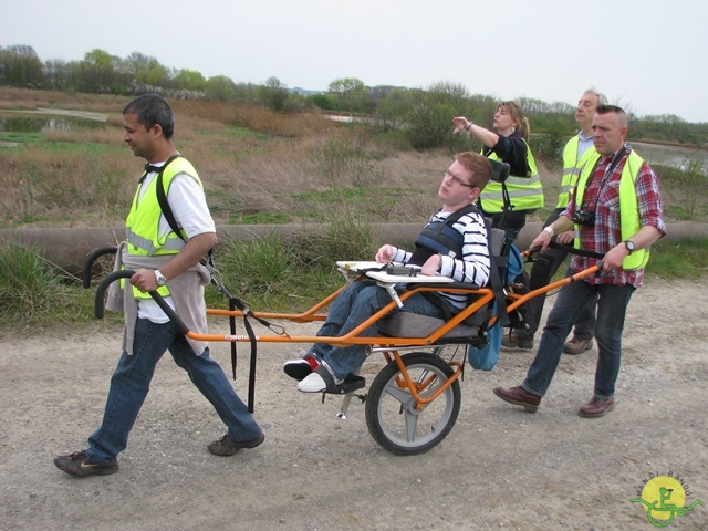 randonnée sportive avec joëlettes, Eghezée, 2014